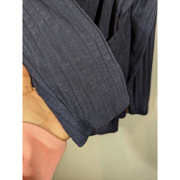 Lane Bryant Navy Faux Wrap Long Sleeve Top Plus‎ Size Women 22/24 - Picture 5 of 6